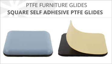 SQUARE PTFE SELF ADHESIVE FURNITURE GLIDES